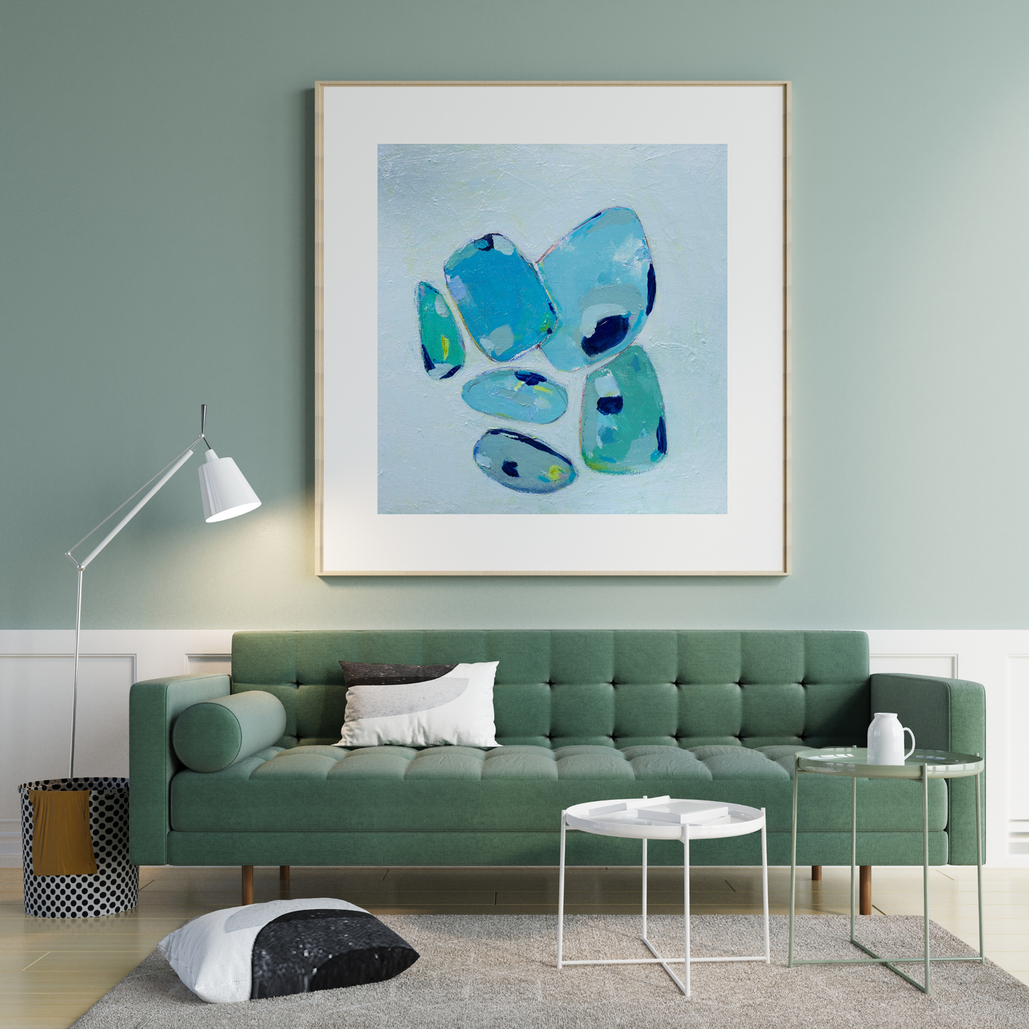 Blue-Green Seaglass