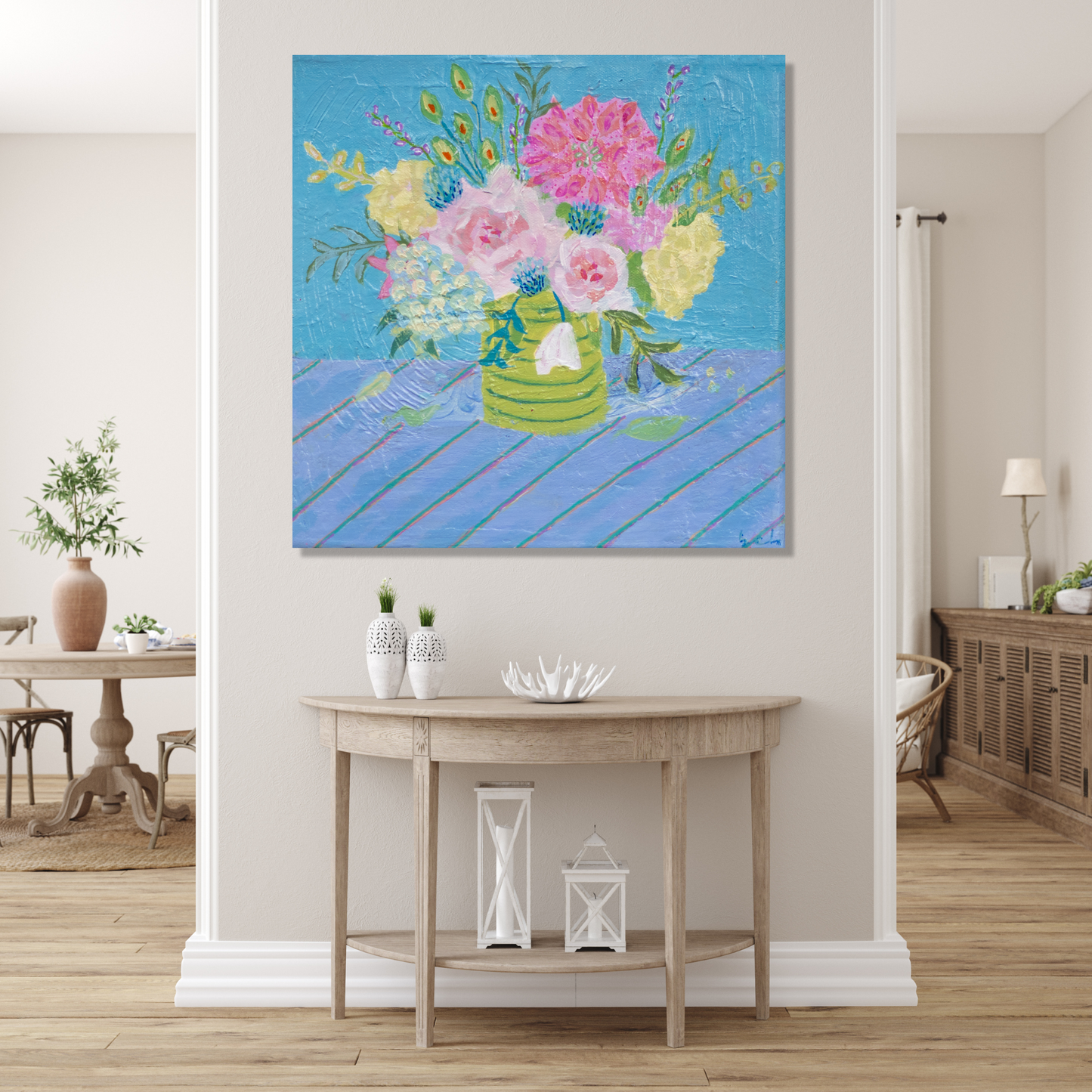 Hydrangeas and Roses