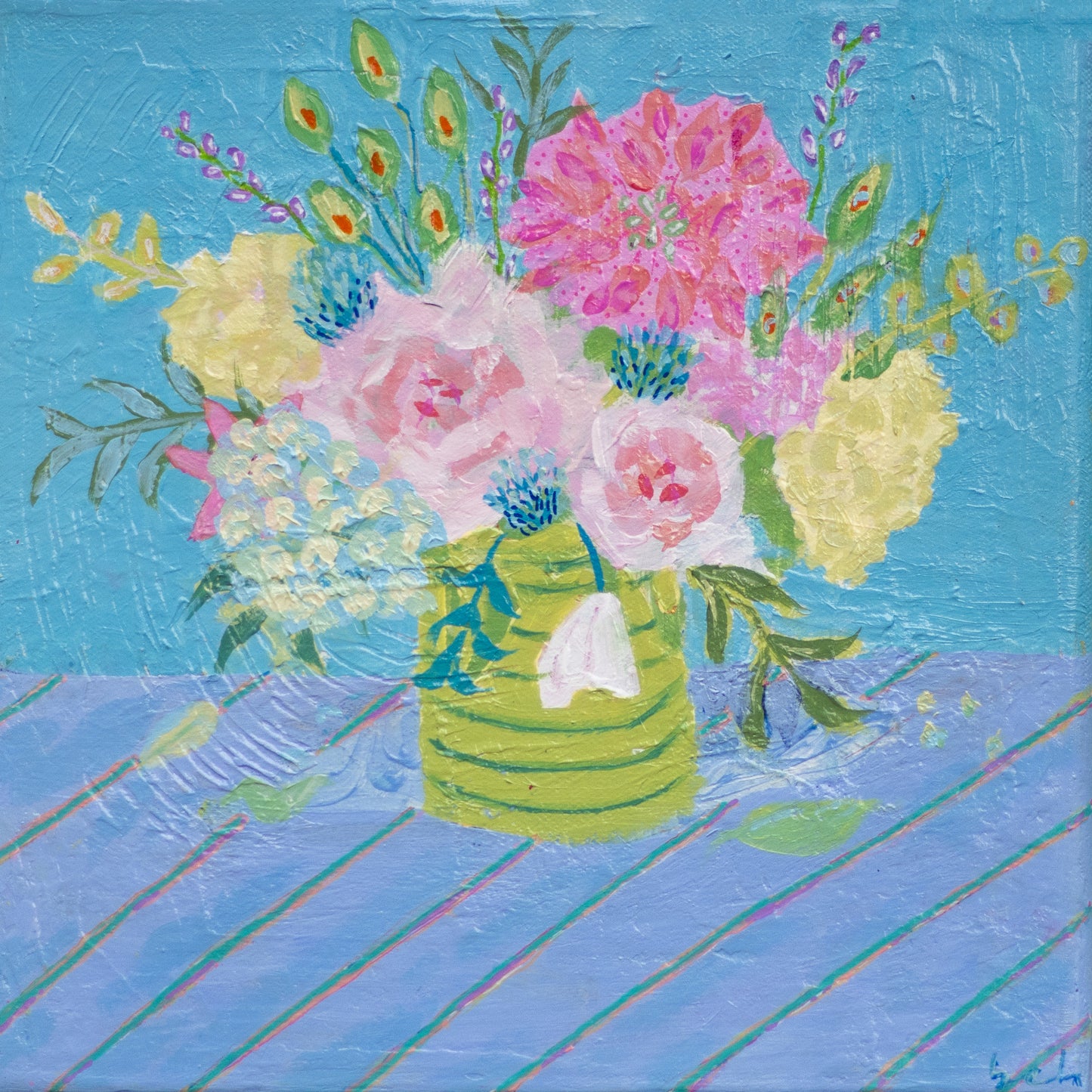 Hydrangeas and Roses